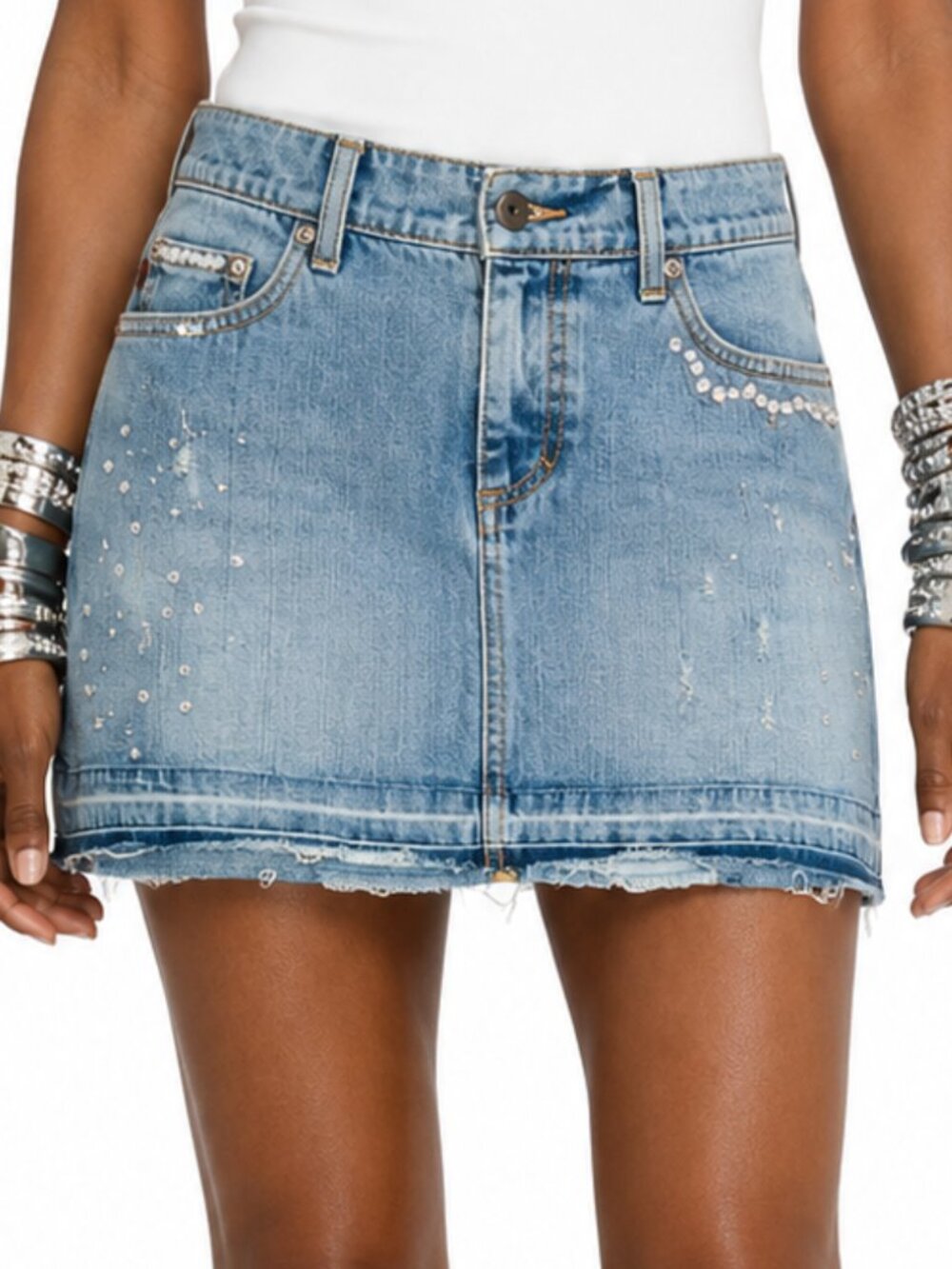 Vintage Y2K Jalate Denim Mini Skirt